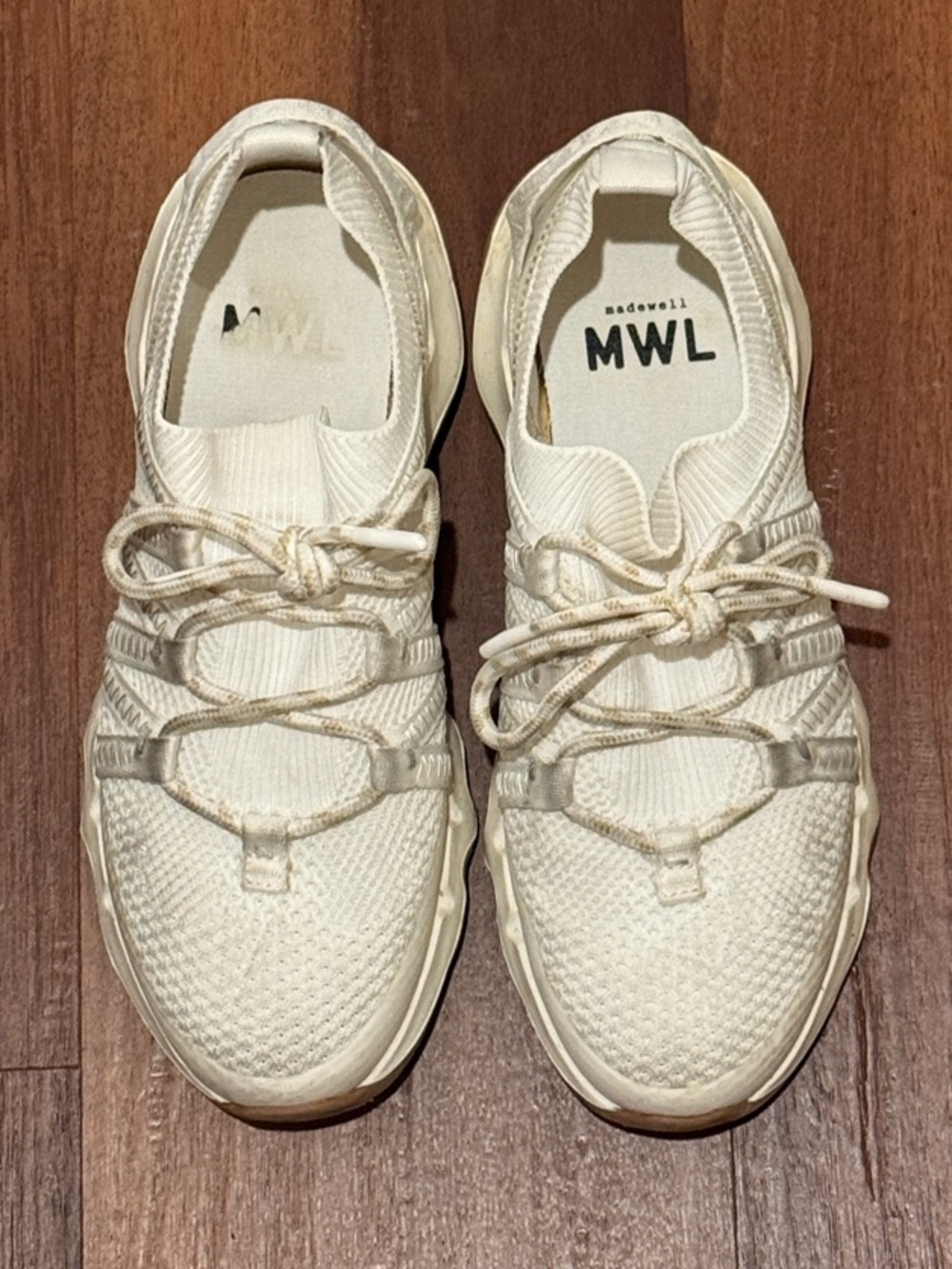 Madewell Women’s Knit Lace-Up Sneakers